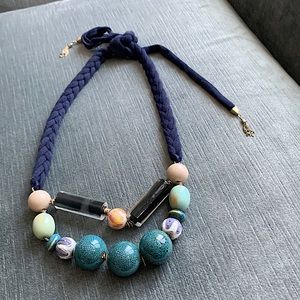 Anthropologie Statement blue necklace